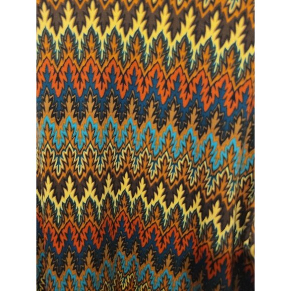 Slinky Brand Open Front Drape Abstarct Cardigan Multicolor Women's L USA - Picture 8 of 8